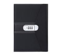 NectaRoy Cuaderno de Notas con Cerradura Codificada, Cuaderno de Diario Secreto, A5 Contraseña Diario de Viaje Encuadernado, Bloc de Notas Diario con Cerradura de Combinación, 22 x 15cm