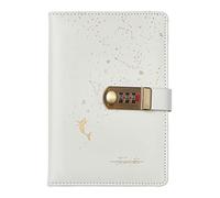 NectaRoy Diario secreto, diario de viaje de piel sintética cuaderno, 240 páginas a rayas cuaderno con candado escritura y dibujo para la escuela de oficina regalo de cumpleaños, 215x145mm