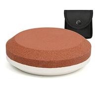 NedFoss Disco de afilar hacha/hacha, piedra de afilar cuchillos, afilador multiusos de grano doble con funda (B-negro)