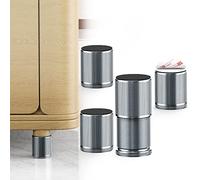 nediea Patas para muebles de metal, autoadhesivas, 1,57 pulgadas, patas de muebles, ajustables, resistentes, juego de 4 unidades, patas de mesa ajustables, patas para cama, mesa, silla, armario, sofá