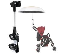 nediea Soporte de paragua ajustable para andador, cochecito, scooter, accesorio universal para sombrilla, silla de playa y camping, bicicleta, silla de ruedas
