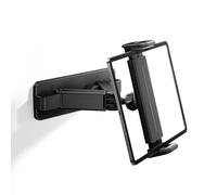 nediea Soporte de pared para tableta, plegable, soporte, brazo libre, ajuste de 360 grados, tornillos de seguridad dobles, fácil de quitar, 4.7-13 pulgadas, iPad, compatible con smartphone, lector