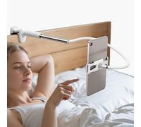 nediea Soporte para tablet de cuello de cisne para cama, soporte ajustable para tableta, soporte flexible de brazo largo para lectura Kindle en la cama, compatible con iPad y otros dispositivos de 4.7