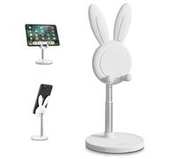 Nediea - Soporte para telιfono mσvil con forma de conejo, ajustable en altura y αngulo, compatible con todos los telιfonos mσviles y tabletas (4-