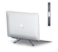 nediea Soporte plegable para ordenador portátil, altura ajustable, soporte para ordenador portátil, soporte para ordenador portátil, soporte para escritorio, compatible con MacBook Air Pro, Dell, HP,