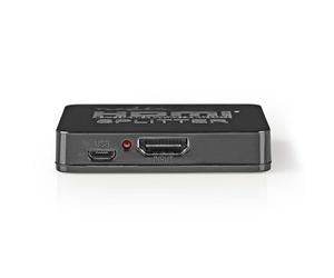 Nedis 2 pobres HDMI Splitter Zwart
