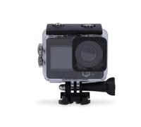 NEDIS Action CAM - Cámara de acción (5 K a 30 fps, 16 MPixeles, Resistente al Agua hasta: 30,00 m, 80 min, Wi-Fi, aplicación Disponible para: Android/iOS, Incluye Soporte), Color Negro