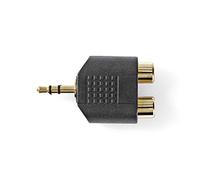 Nedis Adaptador de Audio Estereo 3.5 mm Macho - 2X RCA Hem