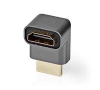 NEDIS Adaptador HDMI, Adaptador de Alta Velocidad en ángulo de 270° con Ethernet, soporta 4K a 60Hz, ARC, Dolby y DTS