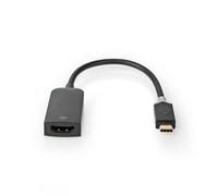 Nedis adaptador USB-C a HDMI negro (0,2 metros)