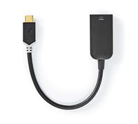 USB Adapter | USB 3.2 Gen 1 | USB-CT Male | HDMIT Female | 0.20 m | Round | Gold Plated | PVC | Anthracite | Window Box with Euro Lock