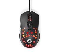 NEDIS Alfombrilla Gaming | Goma/Microfibra | Negro