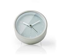 NEDIS Alrm - Reloj para mesita de Noche con Pantalla analógica, Funciona con Pilas, Color Verde Suave