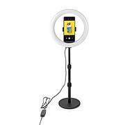 Nedis Anillo de Luz | 10 Inch | 120 LED's | 2700-6700 K | Sobremesa | Negro