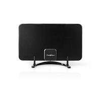 Nedis Anir2501Bk700 Antena Interior Hdtv, 0-25 Km, 26 Db de Ganancia, Fm/Vhf/Uhf, Negro
