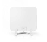 Nedis Anir2502Bk700 Antena Interior Hdtv, 0-25 Km, 30 Db de Ganancia, Fm/Vhf/Uhf, Blanco