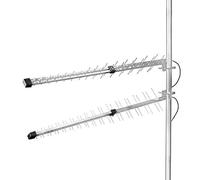 NEDIS Antena 5G / 4G / 3G - para Exteriores - 698-2700 MHz - Ganancia dBi (en Cable de Antena): 15 dB - 0,30 m - Plata