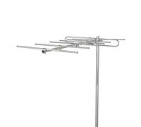 Nedis - Antena de TV - Amplificación máxima de 13 dB - VHF: 174-230 MHz - Alcance de 50 km - para Exteriores