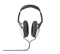 Nedis HPWD1201BK Auriculares Supraaurales con Cable Plata
