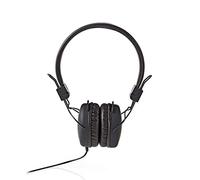 Auriculares Nedis HPWD1100BK con cable, cómodos, color negro