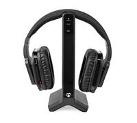 Nedis, Auriculares inalámbricos de RF con estación de carga y 25 m de alcance