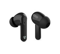 NEDIS Auriculares Totalmente inalámbricos - ANC (Active Noice Cancelling) - Bluetooth - Tiempo máximo de reproducción de la batería: 30 Horas - Control táctil - Carcasa de Carga inalámbrica -