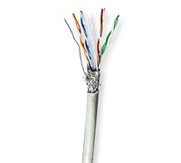 NEDIS Bobina de Cable | CAT6 | Varado | S/FTP | CCA | 100.0 m | Para interior | Redondo | PVC | Gris | Caja cartón