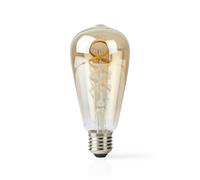 Nedis Bombilla Conectada Wi-Fi LED 4.9W 360lm E27 SmartLife Formato ST64, Blanco