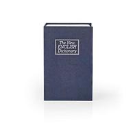 NEDIS Bóveda Bóveda | Libro Segura | Key Lock | para Interior | Pequeño | El Volumen Interno: 0.86 l | 2 Llaves | Azul/Plata Plata/Azul