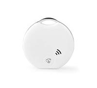 Nedis Buscador de Llaves, Funciona con Pilas, 1 CR2032, Pilas Incluidas, versión Bluetooth® 4.0, duración de la batería de hasta 1 año, Color Blanco