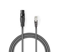 Nedis Cable Adaptador DMX XLR de 3 Pines Hembra - RJ45 Mac