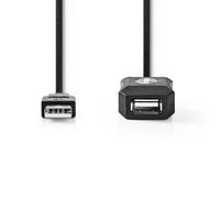 Nedis cable alargador activo usb 2.0 - a macho - a hembra - 20 m - neg