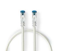 Nedis Cable Cat 6a S/FTP | RJ45 macho | RJ45 macho | 3m | Sin enganche | Redondo | Trenzado / PVC | Plata | Embalaje con ventana