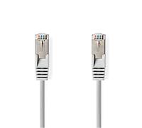 Nedis Cable CAT6A | SF/UTP | RJ45 (8P8C) Macho | RJ45 (8P8C) Macho | 1.00 m | Redondo | PVC | Gris | Bulk