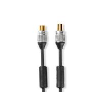 Nedis cable coaxial de 90 db - iec (coaxial) macho ? iec (coaxial) h