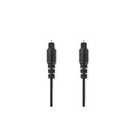 Nedis Cable de audio digital (óptico) TOSLINK (M) a TOSLINK (M) 3 m fibra óptica negro redondo