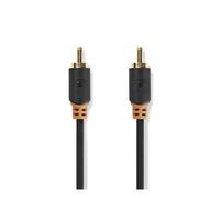 Nedis Cable de audio digital RCA macho a RCA macho 2m, Gris antracita