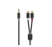 Nedis, Cable de audio Jack de 3,5 mm macho a doble RCA hembra 0,2 m