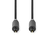 NEDIS Cable de Audio óptico | TosLink Male | TosLink Male | 5.0 m | Redondo | PVC | Antracita | Caja