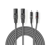 Nedis Cable de Audio XLR 2X XLR d e 3 Pines Macho - 2X RCA