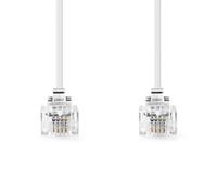 NEDIS Cable telecom | rj11 macho | rj11 macho | 5.00 m | diseño de cable: plano | chapado: niquelado