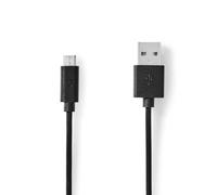 Cable Nedis USB-A Macho a USB Micro-B Macho 2.0 1.00 m negro