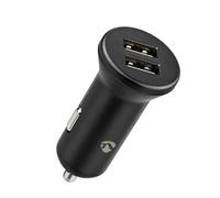 Nedis Cargador Coche con 2 Puertos de Salida USB-A 24W Carga Rápida,