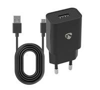 Nedis Cargador de Pared 12W 2.4A Puerto USB-A con Cable Micro-USB 1m,