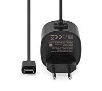 Nedis Cargador de Red - 1 x 3.0 A - Número de Salidas: 1 - Cable USB-C™ (Fijo) - 1,50 m - 15 W - Salida de Voltaje único
