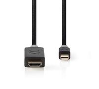 Nedis CCBW37604AT20 câble vidéo et adaptateur 2 m Mini DisplayPort HDMI Anthracite