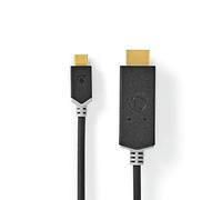 Nedis CCBW64655AT20 câble vidéo et adaptateur 2 m USB Type-C HDMI Anthracite