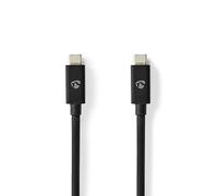 Nedis Gen 2x2 negro pvc Usb 4.0 Cable 2 metros - CCGB66020BK20