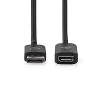 Nedis CCGP37108BK02 câble vidéo et adaptateur 0,2 m DisplayPort HDMI Noir
