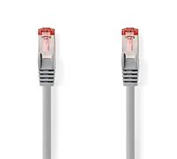 Nedis CCGP85221GY100 - Cable de red (10 m, Cat6, S/FTP (S-STP), RJ-45, RJ-45, Gris)